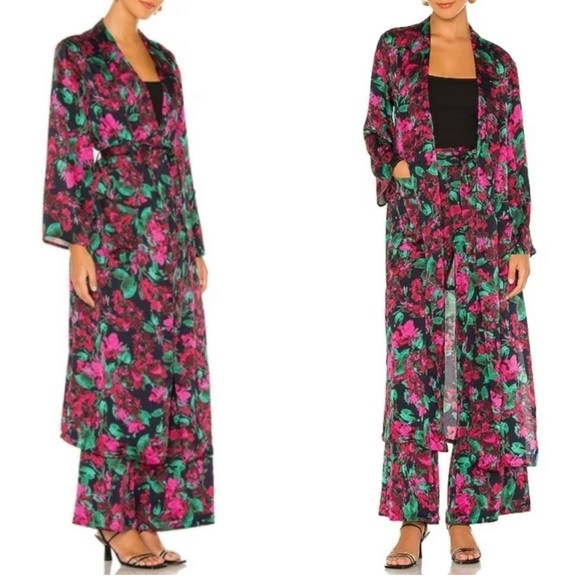 NWOT - MISA Los Angeles Malini Robe/Duster in Enchanted Floral - Size Small - Picture 4 of 6